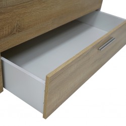 Plus Single Bed Frame 90x190 cm W/2 Drawers