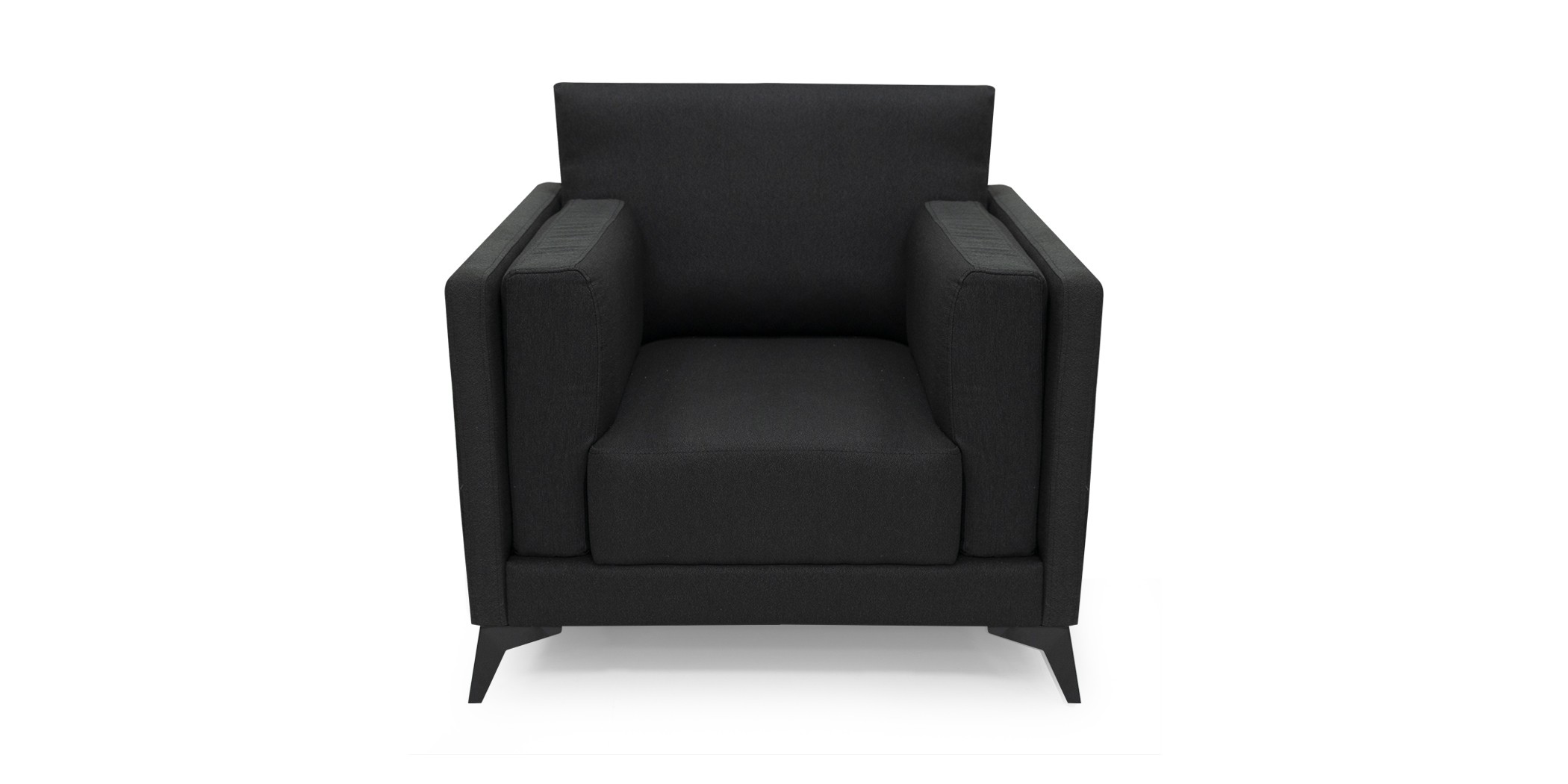 Burbank Sofa 3+2+1 Black Fabric