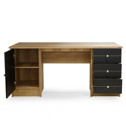 Divo Office Table 1 Dr/3 Drws Summer Oak+D.Grey PB