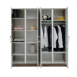 Elnora Wardrobe 4 Doors MDF