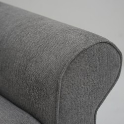 Vixon Accent Chair Grey Color Fabric