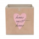 Novena Storage Box Beige Heart 002105