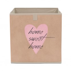 Novena Storage Box Beige Heart 002105