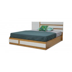 Elnora Bed 180x200cm Montana Oak & Lime White