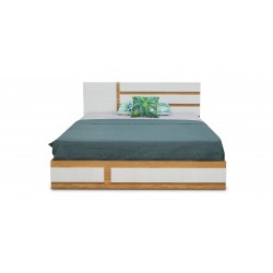 Elnora Bed 180x200cm Montana Oak & Lime White