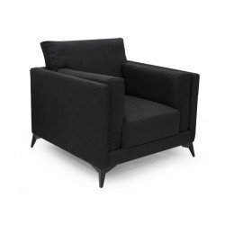 Burbank 1 Seater in Black Col Fabrics