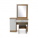 Elnora Dressing Table & Pouf Montana Oak/Lime White