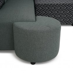 Angelo Corner LHF Chaise+RHF 3 Seater+Ottoman Grey