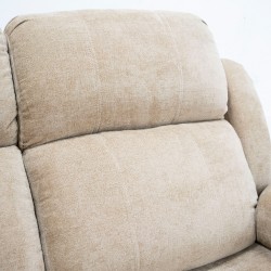 Sabella 3 Seater Reclining Sofa Camel Color Fabric