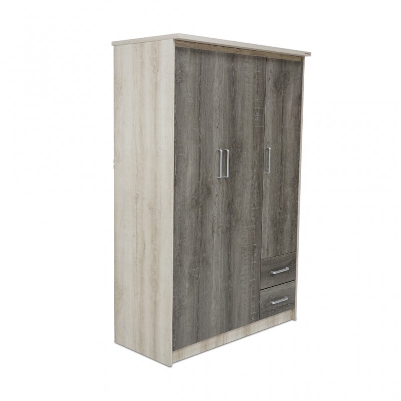 Danilo Wardrobe 3 Doors Castillo Oak PB