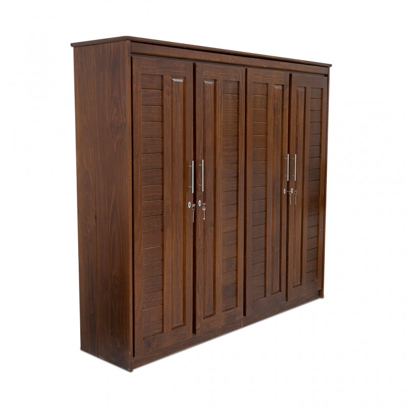 Samantha Wardrobe 4 Doors Pine Dark Oak Samantha Wardrobe 4 Doors Pine Dark Oak