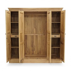 Bellini 4 Doors Wardrobe In Teak