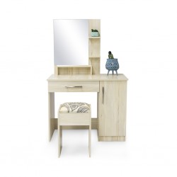 Sion Dressing Table & Pouf in Melamine MDF