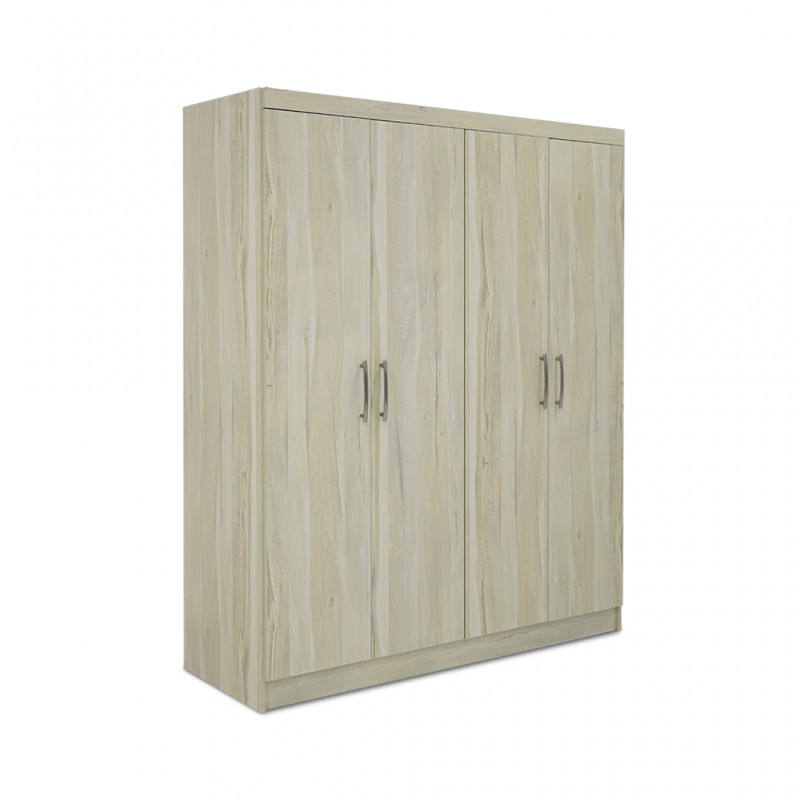 Sion Wardrobe 4 Doors In Melamine MDF