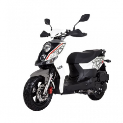 SYM CROX125 125CC White Scooter