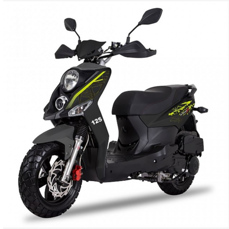 SYM CROX125 125CC Black Scooter