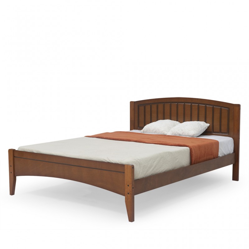 Laura Bed 140x190 cm D.Oak Rubberwood Laura Bed 140x190 cm D.Oak Rubberwood
