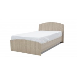 Danica Bed 107x190 cm MDF Melamine Linen