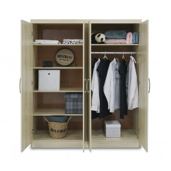 Sion Wardrobe 4 Doors In Melamine MDF