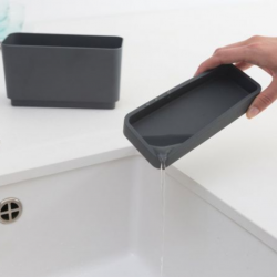Brabantia 117503 Dark Grey Sink Organiser 5YW "O"