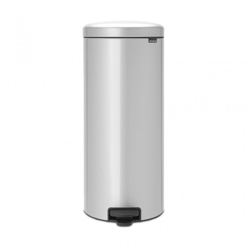 Brabantia 114465 30L Metallic Grey NewIcon Pedal Bin 10YW "O"