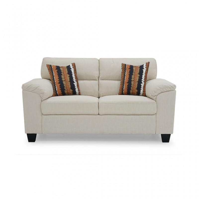 Vorino 2 Seaters Sofa Ivory Color