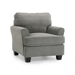 Alps Accent Chair Oakley Graphite Col Fabric