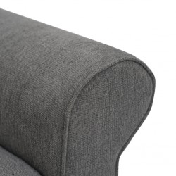 Vixon 3 Seater Grey Color Fabric