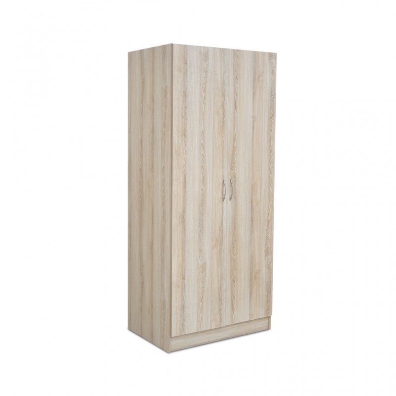 Elsa Wardrobe 2 Doors Oak MDF with hanger