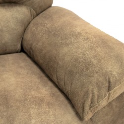 Maurizio 2 Seater Brown Pewter Col Fabric