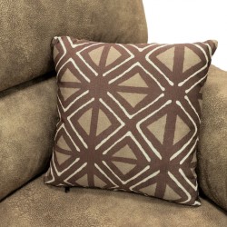 Maurizio 2 Seater Brown Pewter Col Fabric