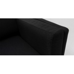 Burbank Sofa 3+2+1 Black Fabric