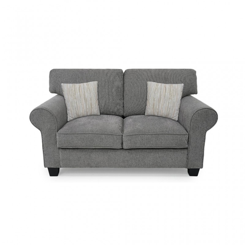 Vixon 2 Seater Grey Color Fabric