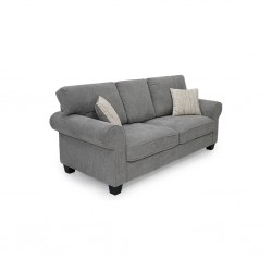 Vixon 3 Seater Grey Color Fabric