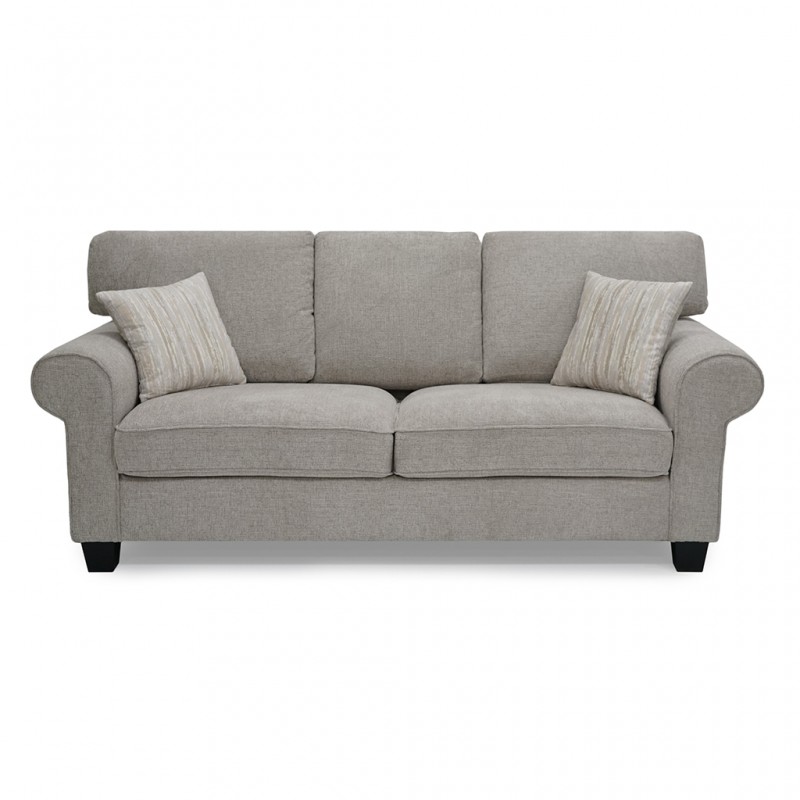 Vixon 3 Seater Beige Color Fabric