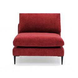 Tamarin Armless Chair Red Col Fabric