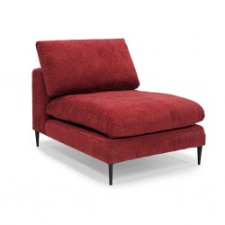 Tamarin Armless Chair Red Col Fabric