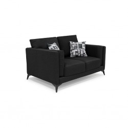 Burbank 2 Seater in Black Col Fabrics