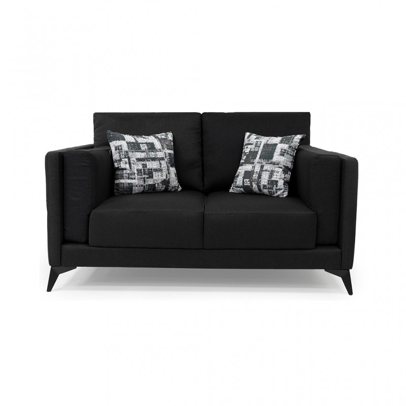 Burbank 2 Seater in Black Col Fabrics