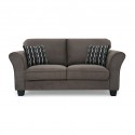 Casper 2 Seater in Brown Col Fabric