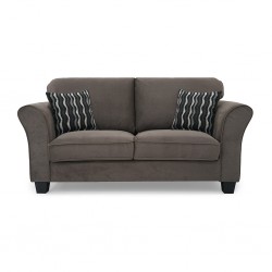 Casper 2 Seater in Brown Col Fabric