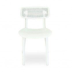 Stacking Chair COUL804 White Plastic