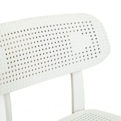 Stacking Chair COUL804 White Plastic