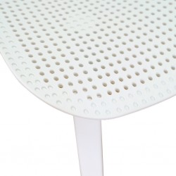 Stacking Chair COUL804 White Plastic