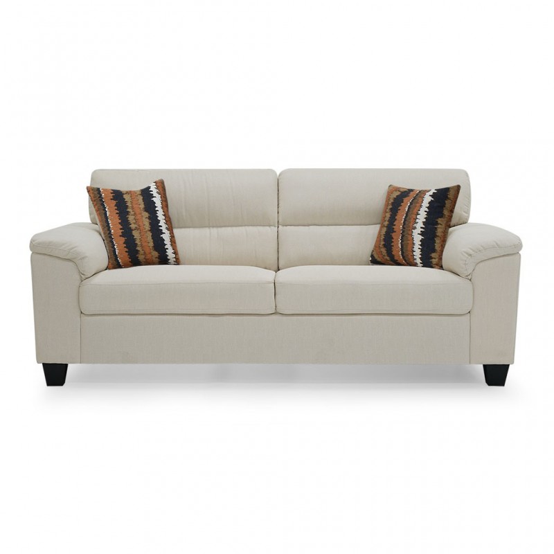 Vorino 3 Seaters Sofa Ivory Color