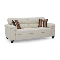 Vorino 3 Seaters Sofa Ivory Color