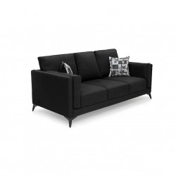 Burbank 3 Seater in Black Col Fabrics