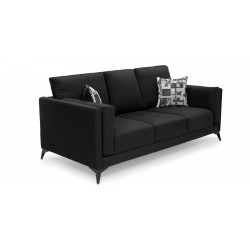 Burbank Sofa 3+2+1 Black Fabric