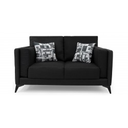 Burbank Sofa 3+2+1 Black Fabric