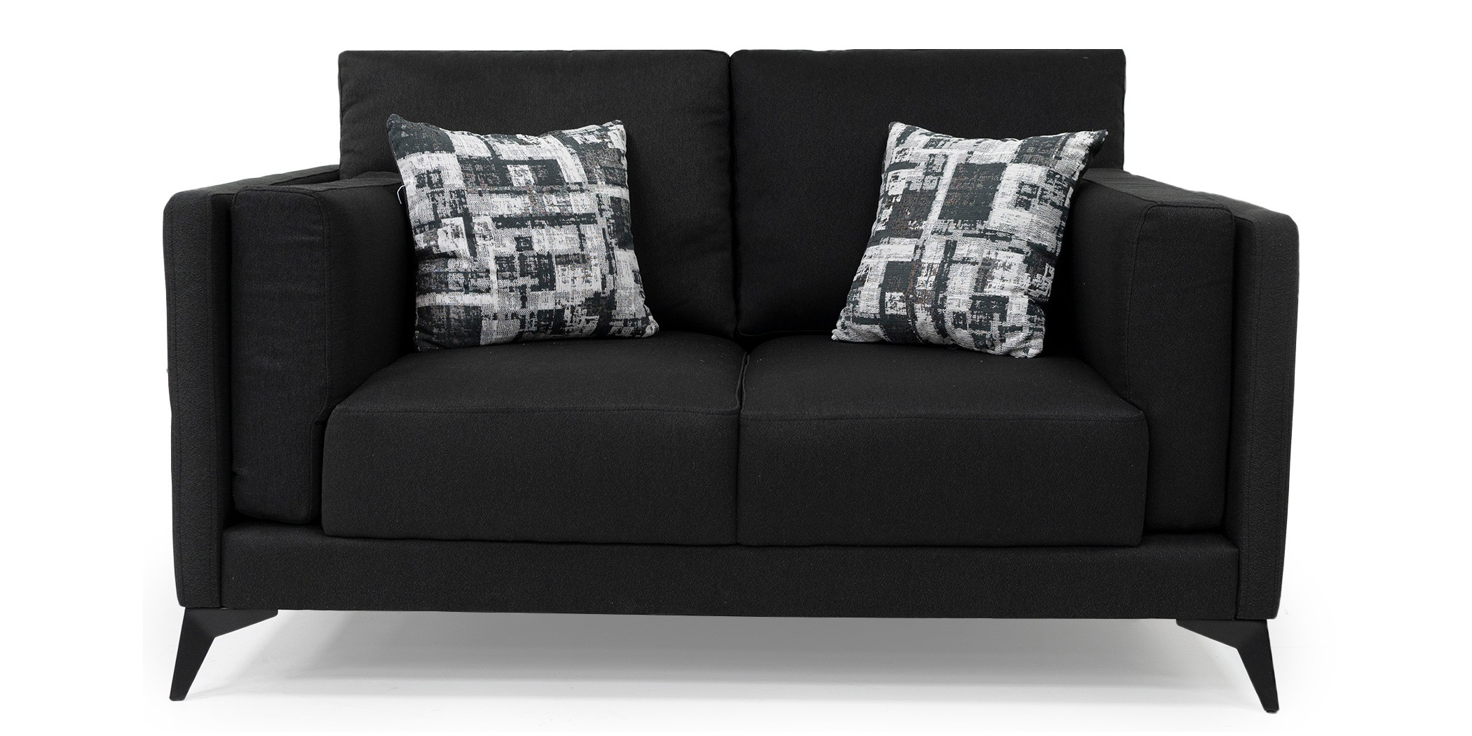 Burbank Sofa 3+2+1 Black Fabric